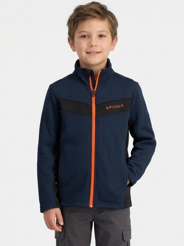Spyder boys full zip grid - full,
