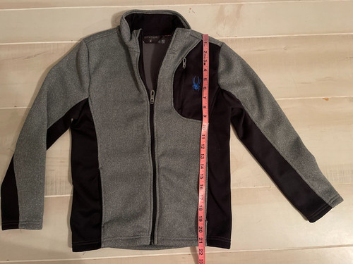 Spyder black gray full zip - spyder,